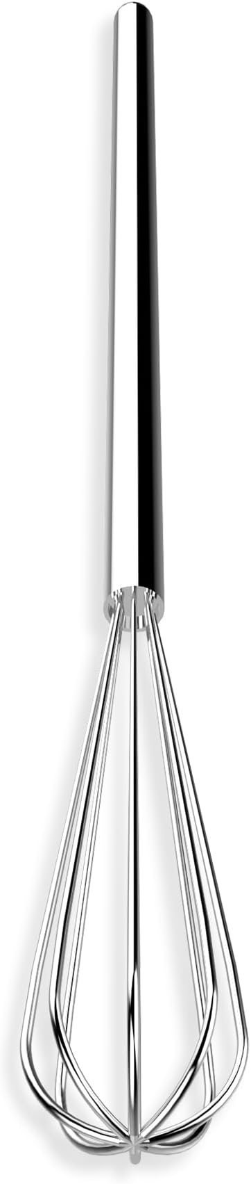 Rattleware Stainless Steel 10.5" Round Coffee Whisk | Heavy-Duty Espresso Frothing Whisk | Durable, Easy-to-Clean Frother for Baristas and Home Coffee Enthusiasts