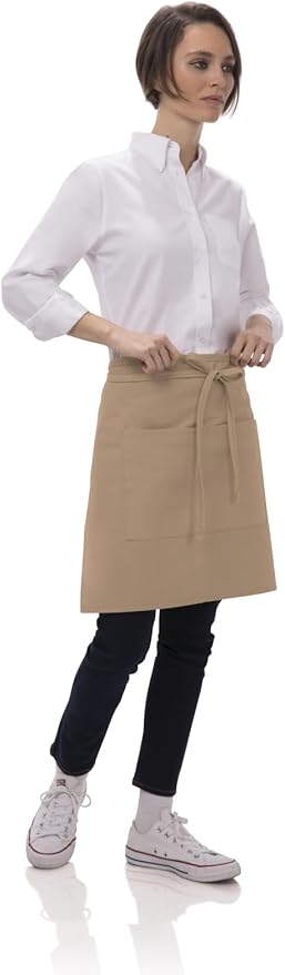 Chef Works Unisex Half Bistro Server Apron