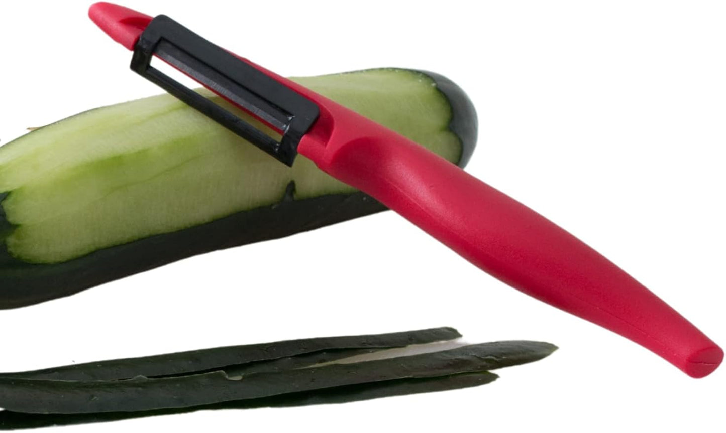 Best Vegetable Peeler : Ceramic Peeler, Red Veggie Peeler by Cestari Kitchen, Limited Edition