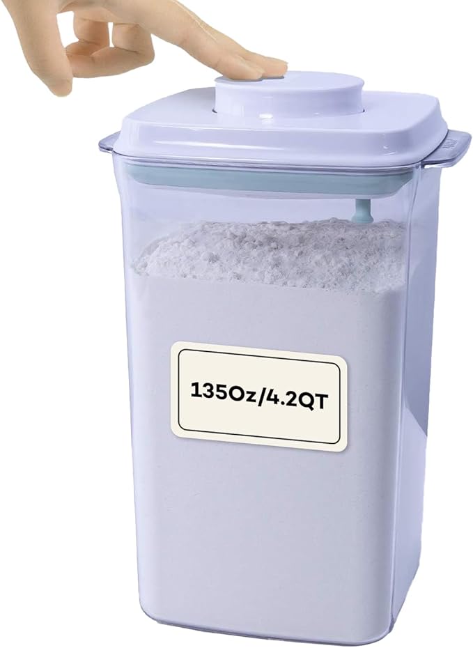 Bop Top Airtight Food Storage Containers with Lid 16.5 Cups / 135 oz | Kitchen Canister Sets | Air Tight Pantry Container | Pop Top Dry Food Storage Containers for Snacks, Sugar, Flour, Baking, Pasta