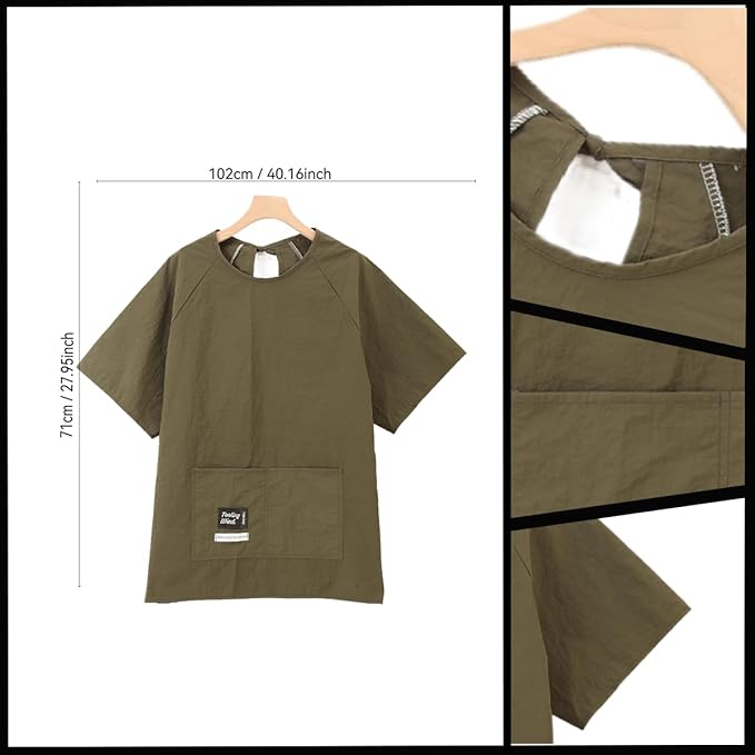 Chef Apron-Cross Back Apron for Men Women with Adjustable Straps and Large Pockets,Canvas