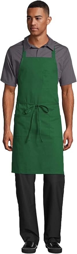 Uncommon Threads Unisex Classic Restaurant Bib Apron for Work Uniform