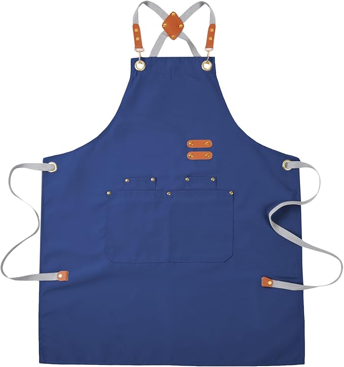 Aoomzoon Durable Kitchen Apron,Multifunctional Chef Aprons for Women & Men with Pockets for Cooking Baking & Daily Use