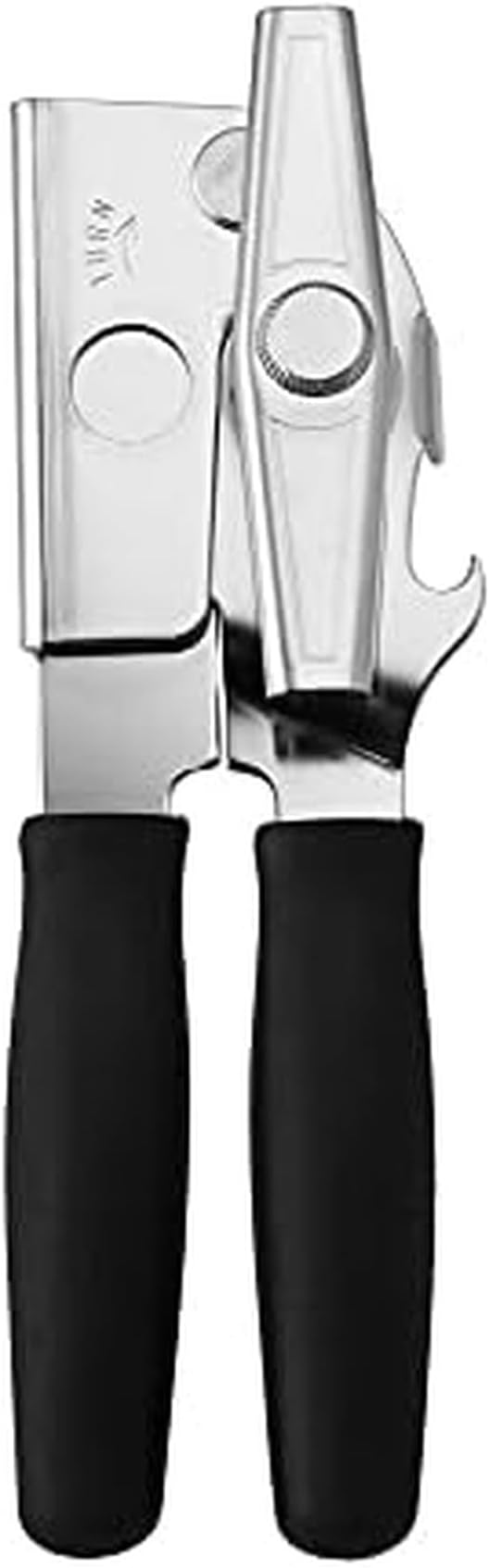 Swing-A-Way Portable Can Opener, Features an Ergonimic Handle for Optimal Comfort, and Built-in Bottle Opener for a 2-in-1 Tool, Durable Cutting Wheel, Black