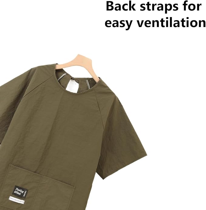 Chef Apron-Cross Back Apron for Men Women with Adjustable Straps and Large Pockets,Canvas