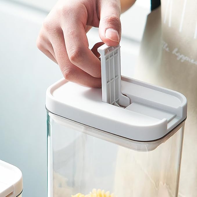2PCS Airtight Food Storage Containers Set with Lids,PP Free Plastic Dry Food Canisters for Kitchen Pantry Organization and Storage (1800ml/63.36oz).