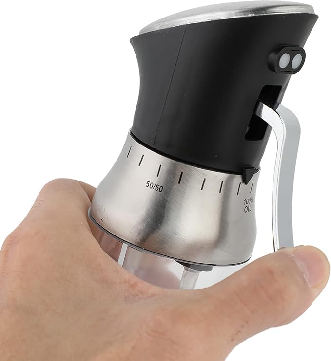 Dual Nozzle Oil and Vinegar Spray Bottle Dispenser, 100ml Capacity Each, Transparent Food Grade PC Material, Precise Control for Cooking