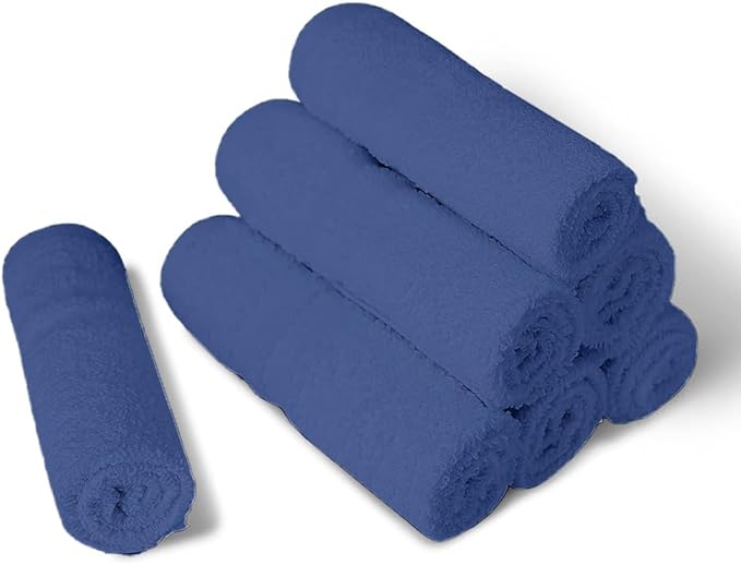 100% Cotton Washcloth 60 Pack|700 GSM|Soft Washcloth For Face|Wash cloths Bulk Pack|Wash cloth For Body And Face|Highly Absorbent|Fingertip Towel|Washcloths For Bathroom|12 x 12 Inche|ROYALBLUE