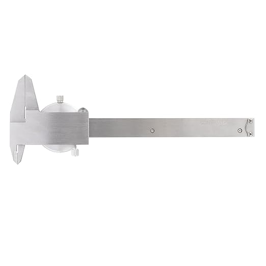 PEC Dial Caliper 0-4 Inch, Stainless Steel Precision Measuring Tool with Shock-Proof Dial, High Accuracy ±0.001"