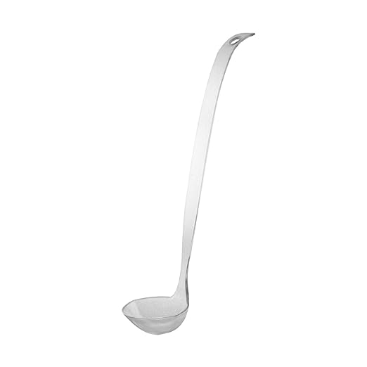 Party Essentials N024821 Plastic Hangable Ladle with Label, 2-Ounce Capacity, Clear (Case of 48)