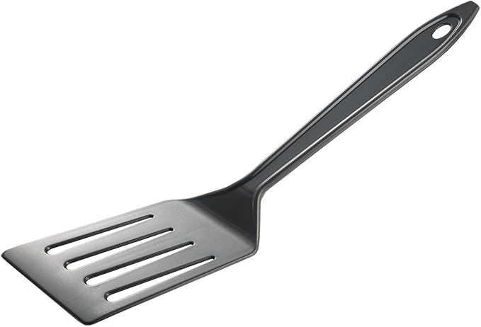 Hutzler 11-inch LOPOL Reinforced Nylon Slotted Spatula Turner, Set of 2 (Gray)