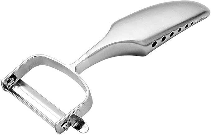 Global Classic Stainless Steel 2 Inch Vegetable Straight Edge Y Peeler