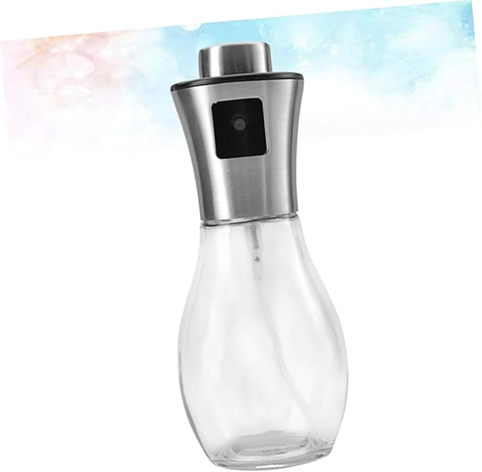 Luxshiny Stainless Steel Oil Spray Bottle Manual Kitchen Oiler for Cooking Roasting Grilling Portable Olive Oil Vinegar Sprayer with Even Mist Dispersion and Reusable Design