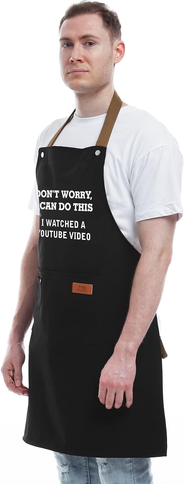 REHAVE Funny Gift for Men, Women, Dad, Anniversary, Father's Day Gifts from Daughter Son, Christmas Gifts for Husband, Boyfriend, Brother, Uncle, Unique Birthday Grilling Gift – BBQ Cooking Chef Apron