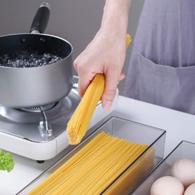 Flatware Tray Kitchen Drawer Organizer With Lid And Drainer - Plastic Food Storage Container food storage box for refrigerator Dinnerware Holder