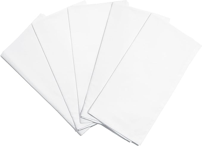 Organic Cotton Tea Towels for Embroidery - Blank Flour Sack Dish Towels for Customization - Perfect White Kitchen Towels for Sublimation to Customize and Personalize - 27"x27" (White - 5 Pack)