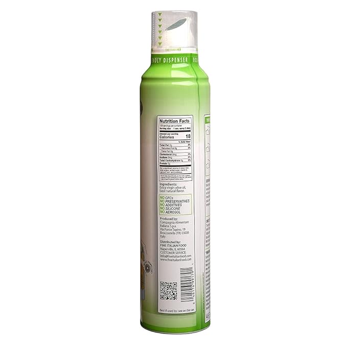 Basil Spray Extra Virgin Olive Oil, 8 oz (Pack of 1)