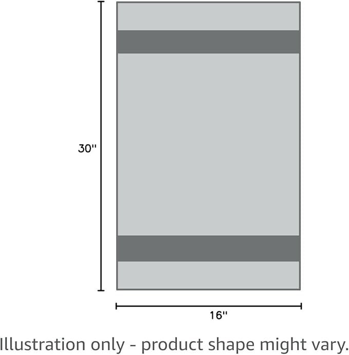 POLYTE 430 GSM Microfiber Lint Free Hand Towel, 16 x 30 in, 4 Pack (Waffle Weave)