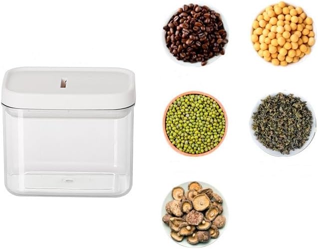 2PCS Airtight Food Storage Containers Set with Lids PP Free Plastic Dry Food Canisters for Kitchen Pantry Organization and Storage (500ml/16.9oz)