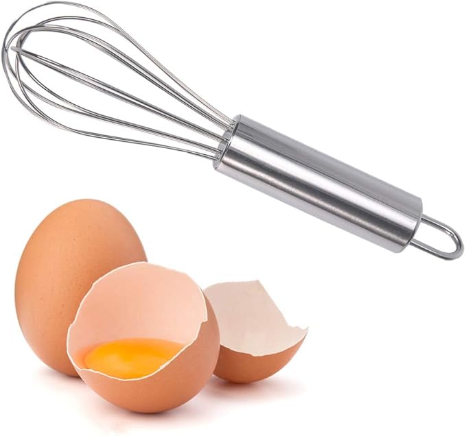 stainless steel small whisk for cheese, coffee, eggs, very handy (6 inches)