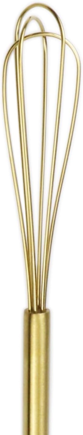 FLYINGSEA whisk,Mini whisks,small wisk,whisks for cooking,Whisk stainless steel,Cooking and Kitchen Gadget.Golden.1 Pcs