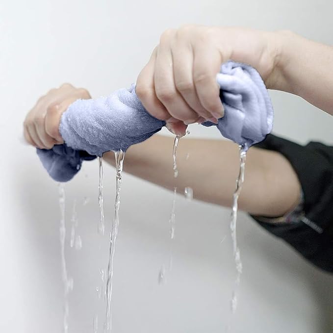 100% Cotton Washcloths - 60 Pack|700 GSM|Soft Face & Body Washcloths|Highly Absorbent|12 x 12 Inches|Blue
