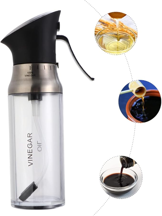 LIFKOME Oil Bottle Dispenser 200ml Sauce Sprayer Easy to Clean Dry Olive Oil Vinegar Sprayer