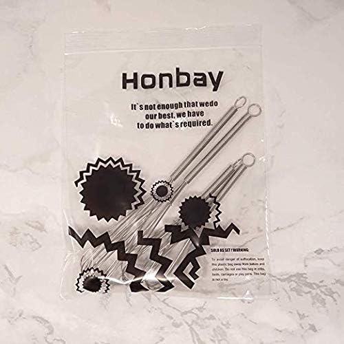 Honbay Mini Wire Kitchen Whisks-Each of 2PCS 5 Inches and 7 Inches