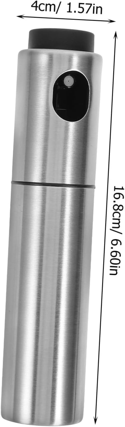 Zerodeko 1pc Stainless Steel Oil Sprayer for Cooking Bbq and Outdoor Activities Portable and Lightweight Multi-purpose Oil Bottle for Vinegar and More