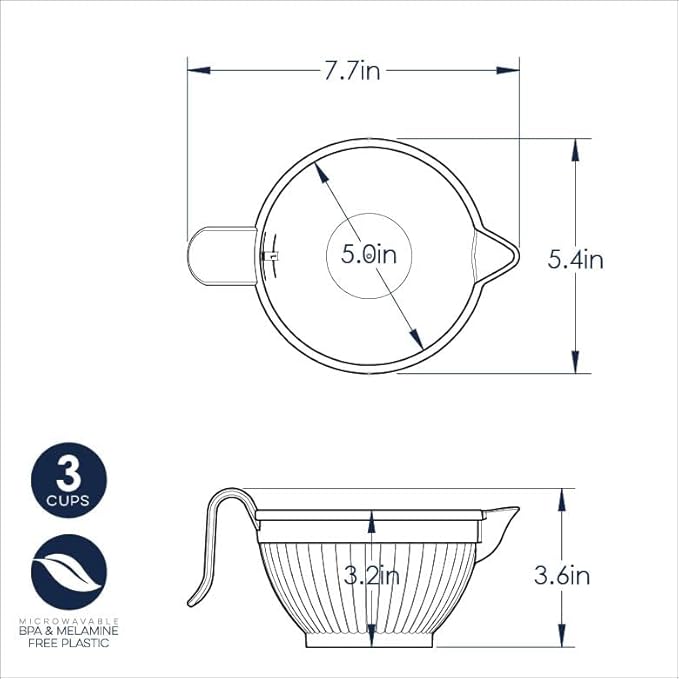 Nordic Ware Micro Mix and Melt, White, 3 Cups
