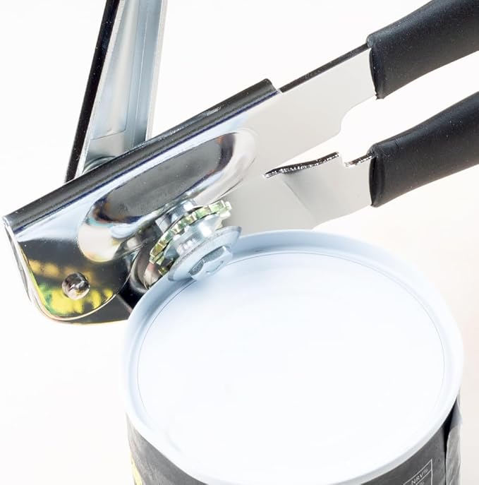 Manual Can Opener,Easy-Grip Hand Crank Can Opener for Seniors & Arthritis - Ergonomic Manual Opener, Heavy Duty for Large Cans, Safe & Comfortable Use at Home or Restaurant