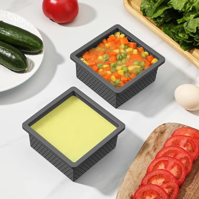 Silicone Freezer Molds for Soup Cube - 2-Cup Freezer Storage Container Tray with Lid,4 Pack Stackable Ice Cube Trays for Portion Control,Food Storage Meal Prep,Oven & Dishwasher Safe