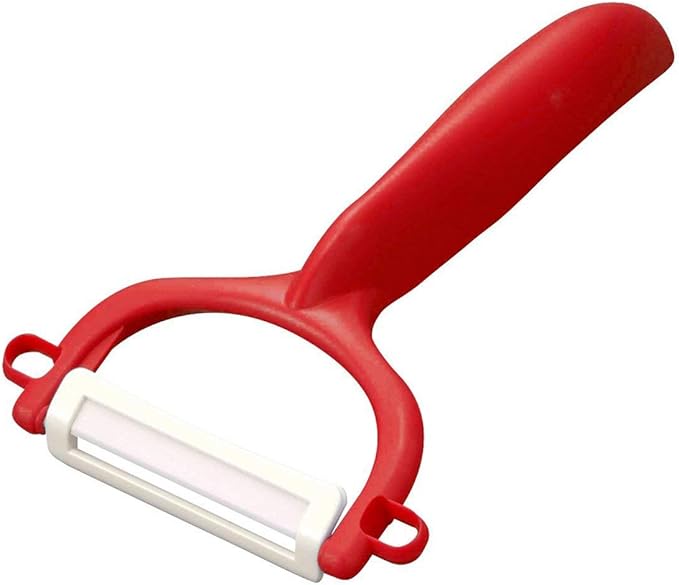 Kyocera Advanced Ceramic Horizontal Y Peeler, Red