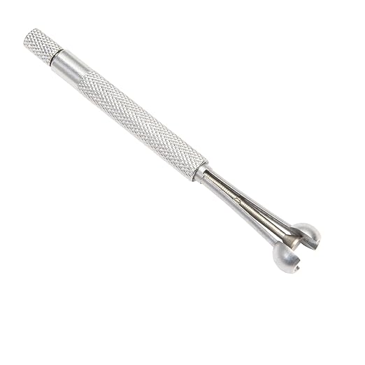 Beslands Hole Gauge Set, 1/8" to 1/2" Range, Telescoping Bore Gauge, Ball Type Small Telescopic Gage, 4 Pcs Full Round, inch/mm, High Precision (1/8" to 1/2")