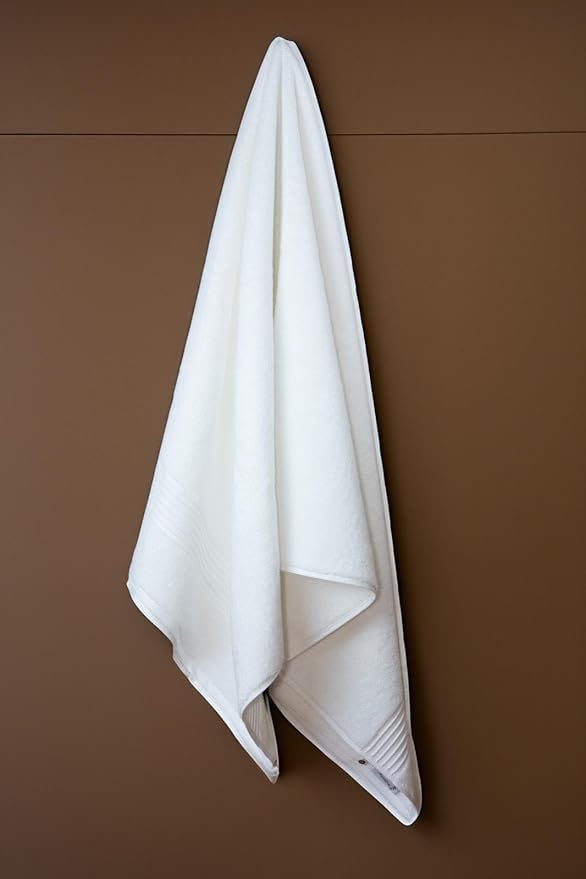 Milara Large Cotton Bath Sheet (35x70 Inches), Bath Sheets Extra Large Cotton, Oversized White Bath Towel, Ultra Soft, Thick & Highly Absorbent, Hotel Quality Spa Towels