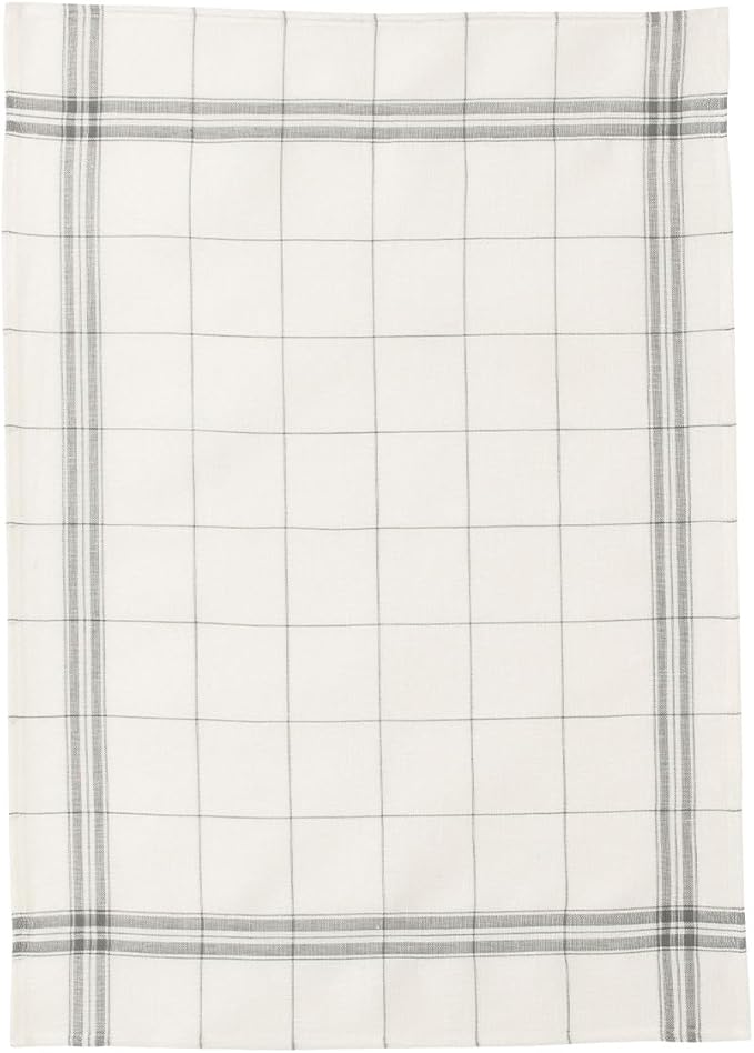 Coucke French 100% Linen Towel, Egr Anthracite, 20 by 30 inches, Linen and Grey
