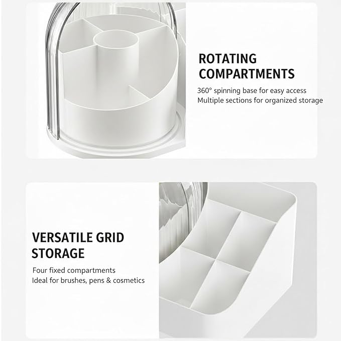 ONXE Makeup Organizer with Drawers,Large Capacity Perfume Organizer,Vanity,Bathroom,Bedroom Countertop Storage for Cosmetics, Perfume, Brushes, Eyeshadow, Skincare,Lipstick, Nail Polish (White-Large)