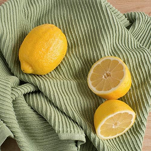 Now Designs Ripple Cotton Dish Towels Sage 18 x 28in, Set of 2