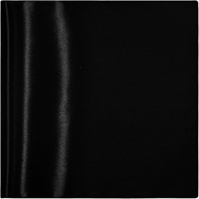 KKJIAF 50 Pack Black Square Satin Napkins 17x17 Inch Soft Smooth Cloth Napkins，Silky Table Napkin for Wedding Banquet Party Decoration