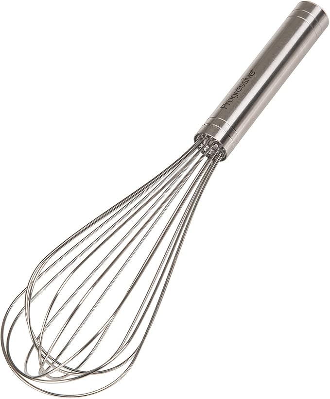 Prepworks by Progressive 10" Balloon Whisk, Handheld Steel Wire Whisk Perfect for Blending, Whisking, Beating and Stirring, BPA Free, Dishwasher Safe, Stainless Steel, Model Number: BA-3024