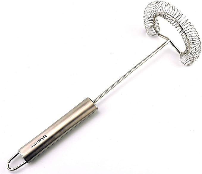 Egg Whisk Egg Beater Stainless Surround helixSpring Coil Egg Frother, Milk and Egg- Kitchen Utensils for Blending,Magic Hand Held Sauce Stirrer Frother 10"…