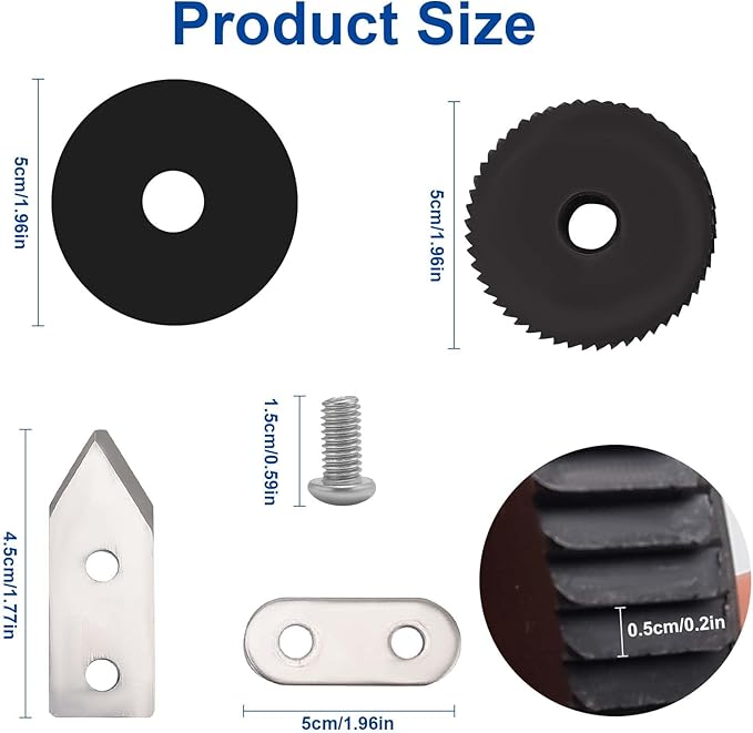 Commercial Can Opener Replacement-Parts Kit - Knife/Blade & Gear Compatible Manual Can Opener
