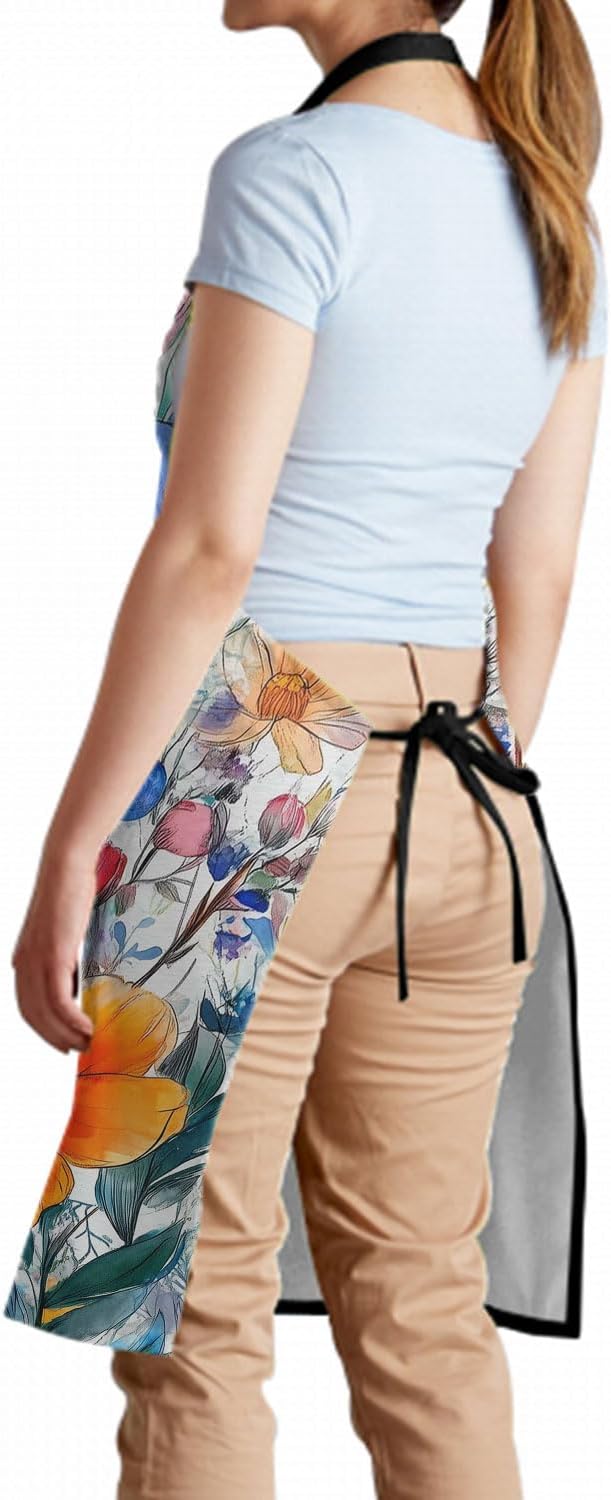 Imiss Waterproof Stain-Resistant Cooking Chef Aprons for Grill BBQ Baking 27 X 31 Inch