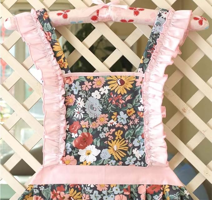 CRB Fashion Kids Cooking Baking Apron | Toddler, Little Girls, Cute Kitchen Chef Aprons