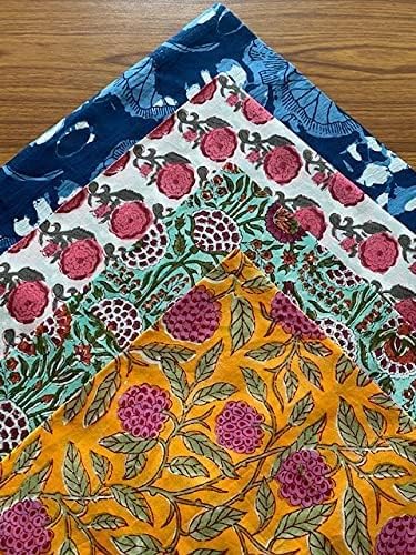Ridhi Napkin, Kitchen Towels, Table Decor, Table Linen, Cotton Napkins, Cloth Napkins, Set of 4, Size 50"x 50" inch , Block Print Lunch, Dinner Napkins