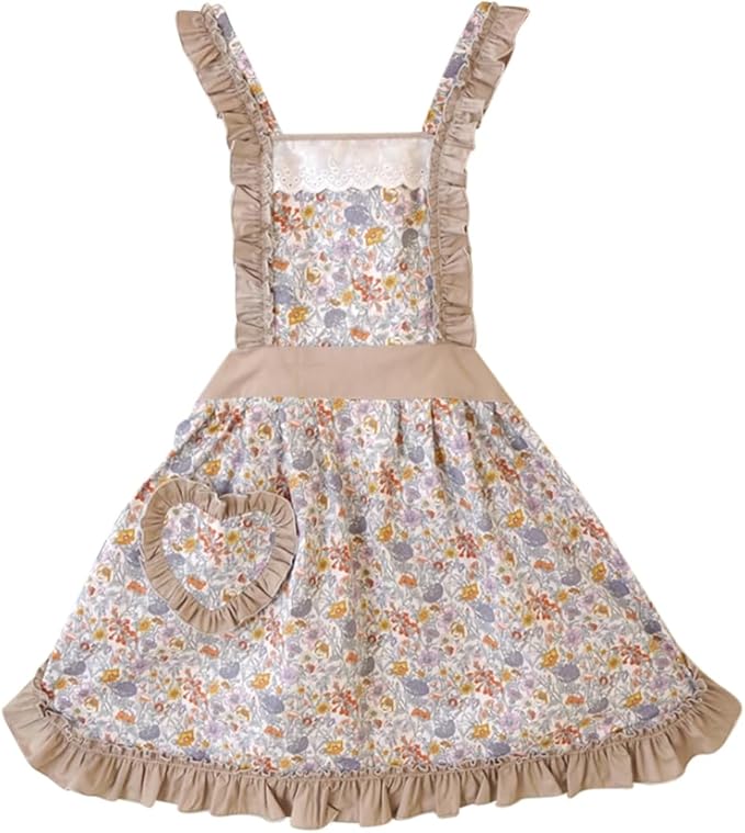 CRB Fashion Womens Cooking Baking Apron | Ladies, Woman, Kitchen Chef Aprons with Pocket