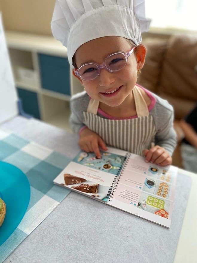 TOVLA JR. Apron Gift Set for Kids with Pocket for Boys and Girls, Comfortable Cotton Canvas for Baking and cooking