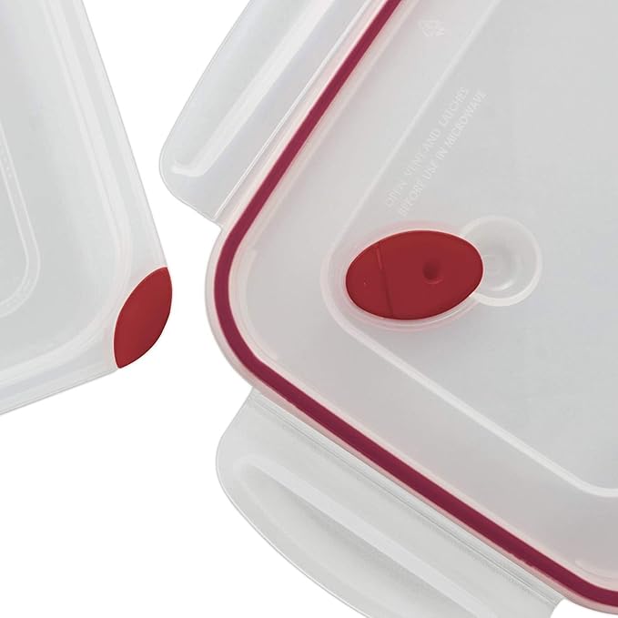 Sterilite Ultra-Seal 16 Cup Rectangle, Airtight Food Storage Container, Latching Lid, Microwave and Dishwasher Safe, Clear With Blue Gasket, 1-Pack