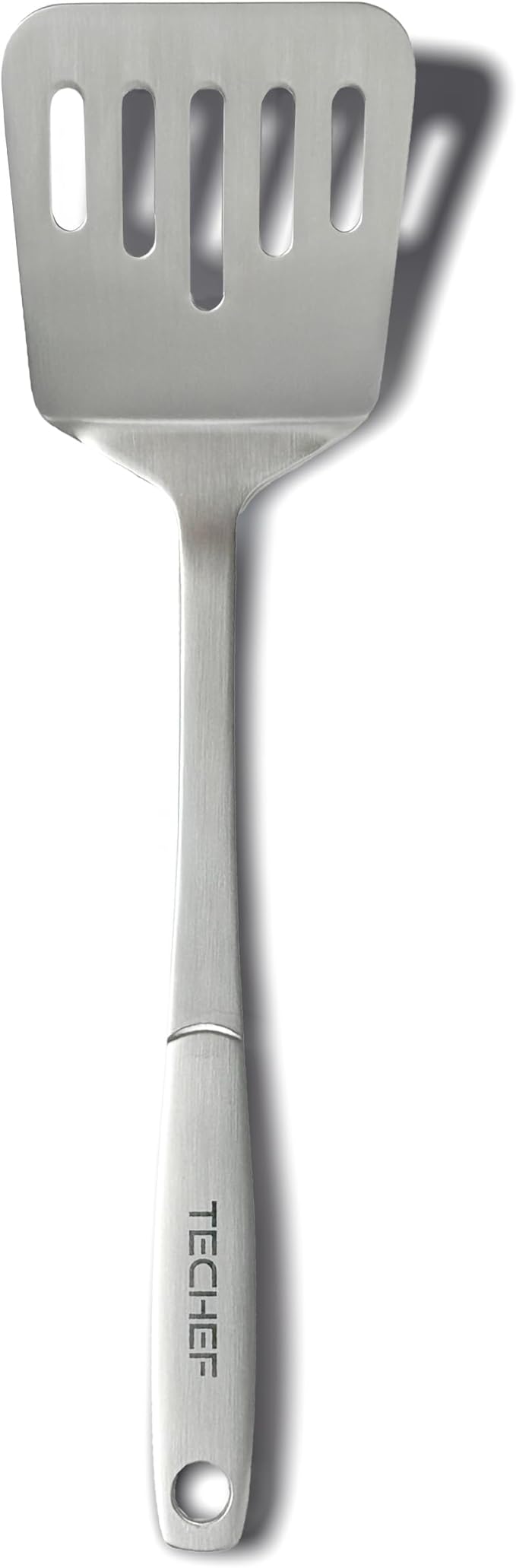 TECHEF - ChefCore 304 Stainless Steel Slotted Turner Spatula with Ergonomic Handle, One-Piece Unibody Design, Rustproof & Heat Resistant, 10.5" Serving Utensil – Made in Korea