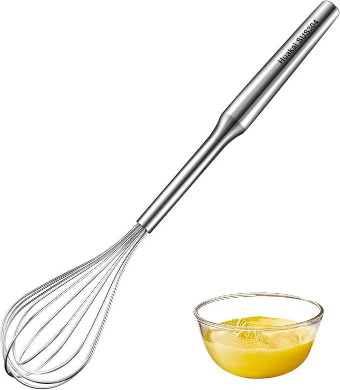Stainless Steel Small Whisk for Cooking, 10-Inch Mini Whisk for Cheese, Coffee, Flour, Eggs